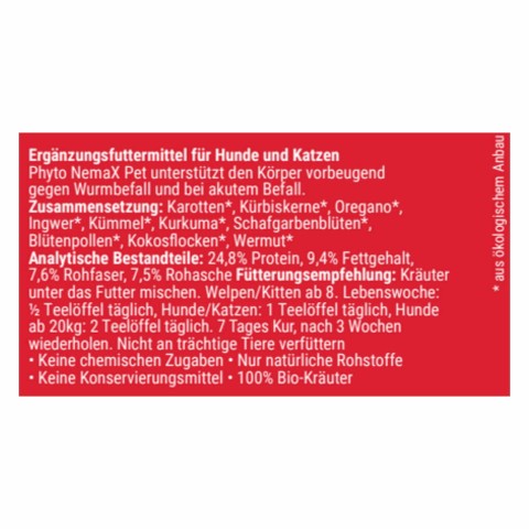 Hund Katze Nahrungsergänzungen Phyto NemaX Pet 140g 1 Stück -3- Anifit